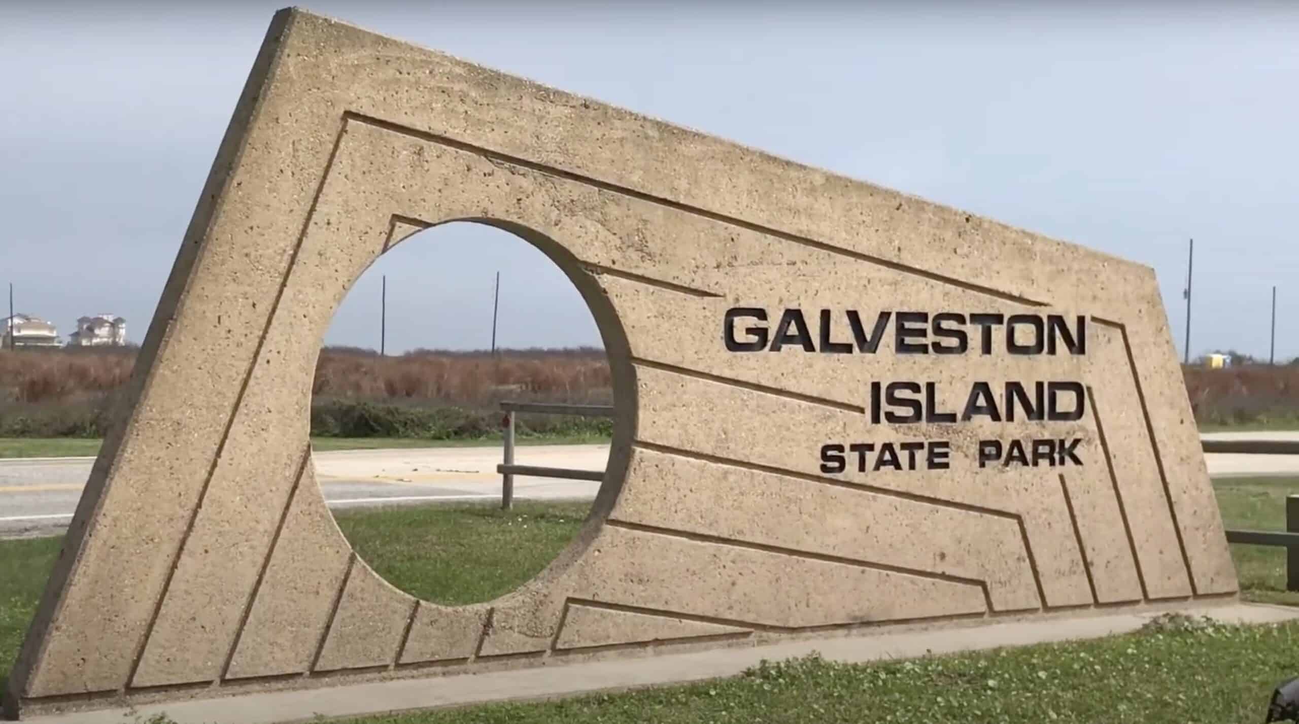 Entrance to Galveston Island State Park