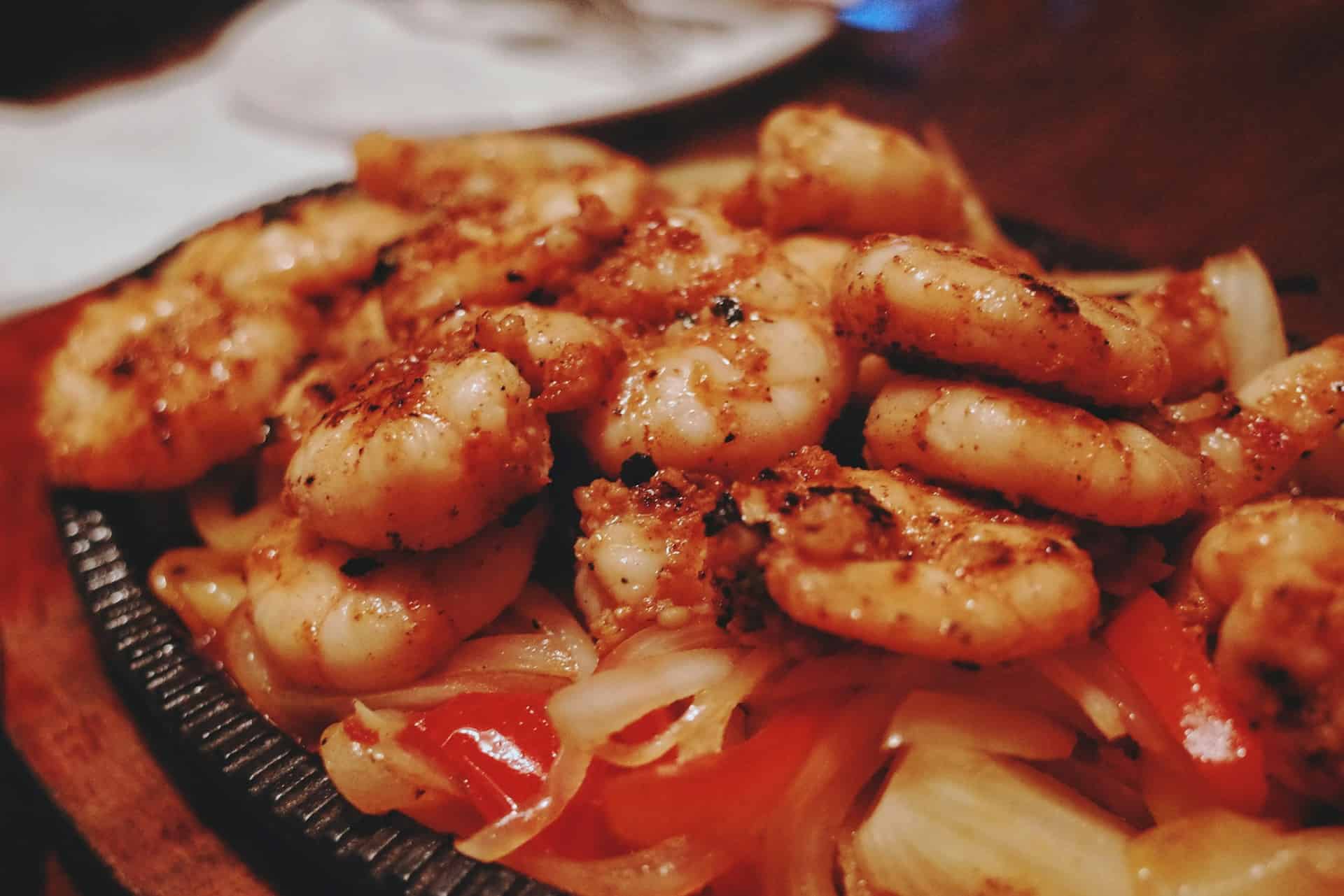 Plate of shrimp