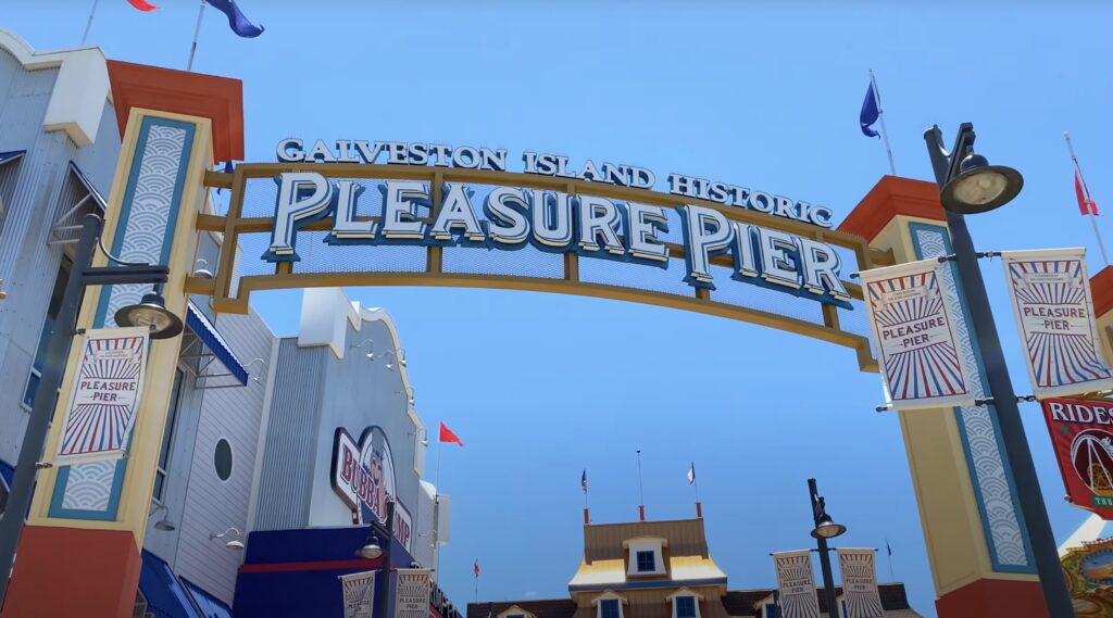 Front Entrance to Pleasure Pier Galveston