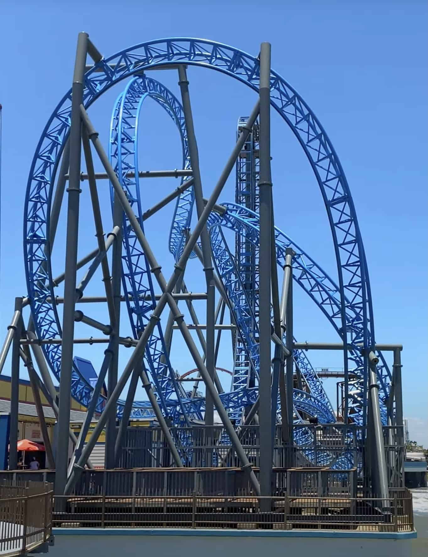 Iron Shark rollercoaster Pleasure Pier Galveston