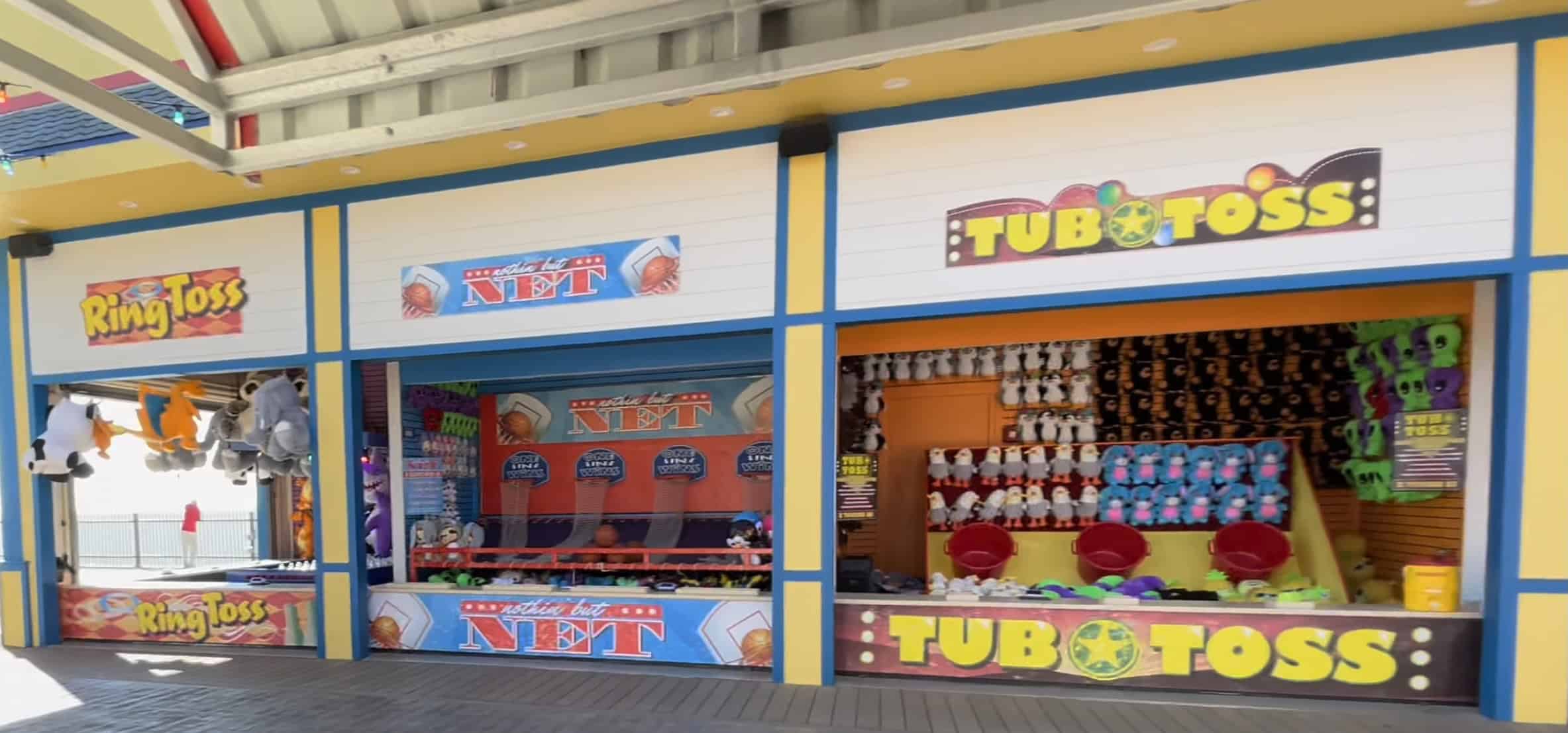 Midway Games and Prizes at Pleasure Pier Galveston