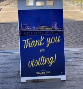 Pleasure Pier Exit Sign