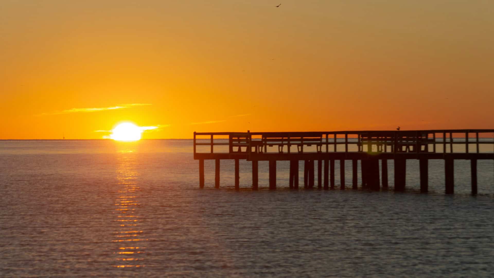 Sunset Galveston Pier