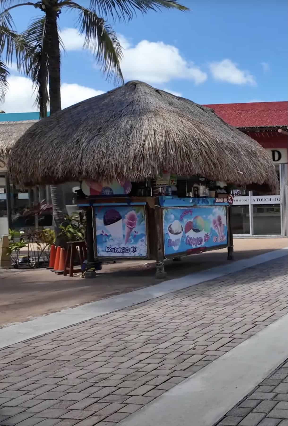 Shaved Ice Stand Puerta Maya Cozumel Cruise Center_Galveston Cruise Destinations