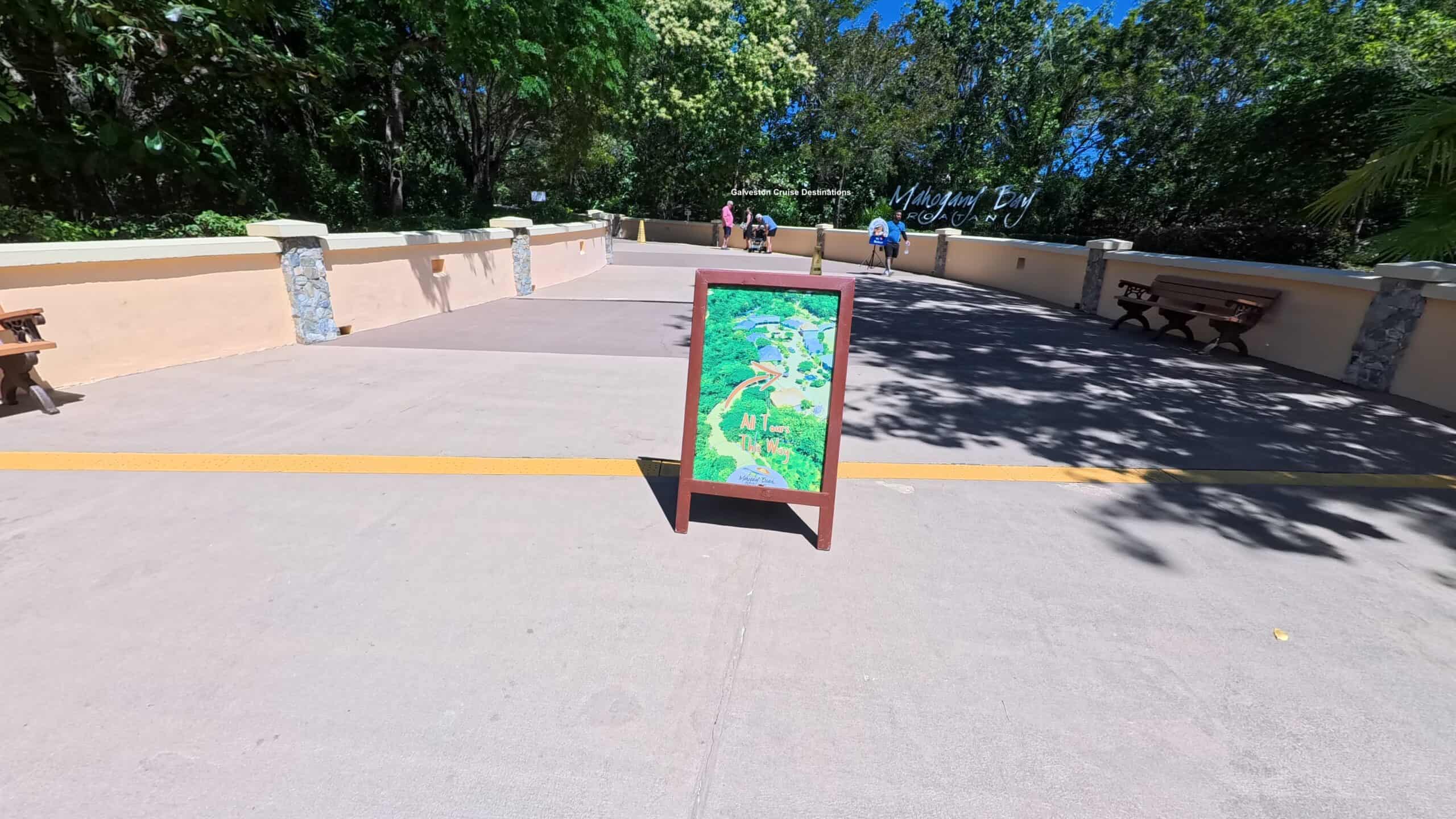 Mahogany Bay Roatan Honduras Cruise Center Walkway