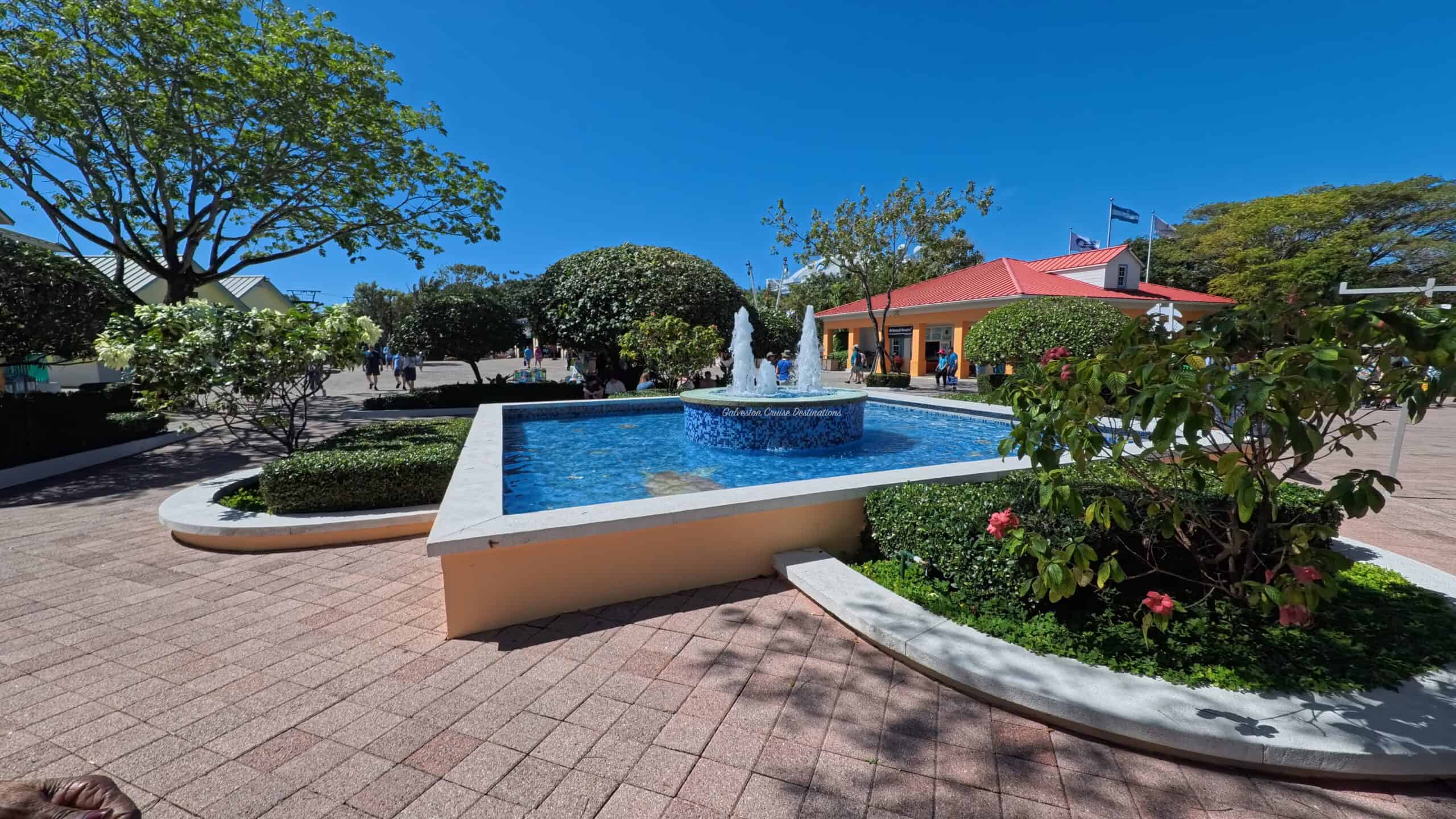 Fountain Pool Isla Tropicale Mahogany Bay Roatan Honduras Galveston Cruise Destinations